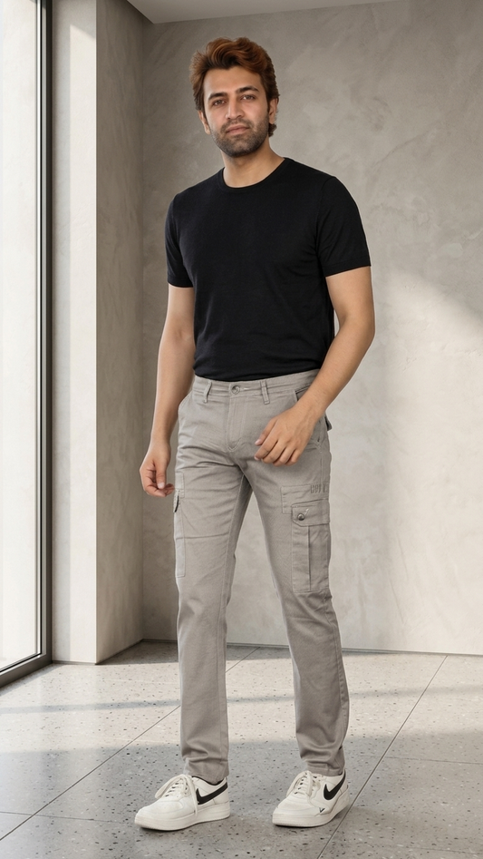 Men's Six Pocket Cargo Pants | Durable & Comfortable with Classic Fit